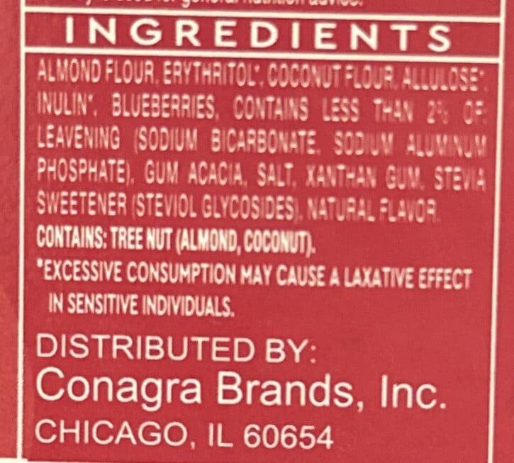 Duncan Hines Blueberry Muffin Mix Keto Friendly packshot