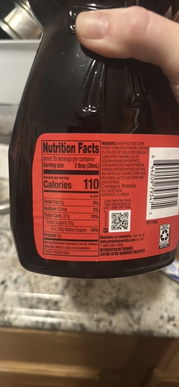 Mrs. Butterworth's Original Syrup packshot