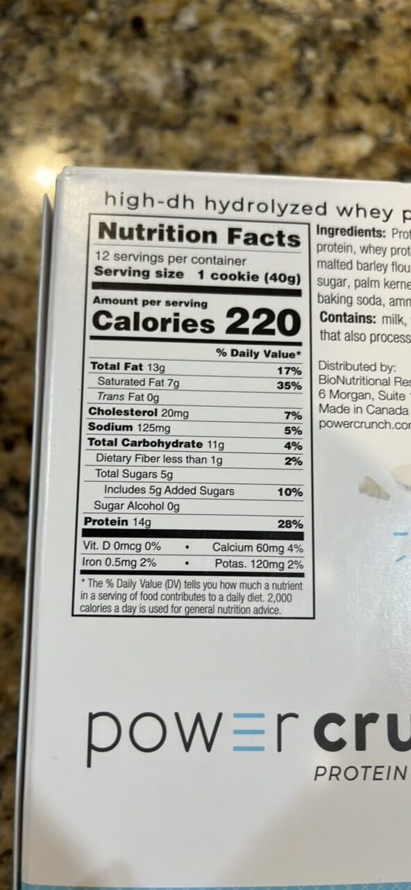 power crunch whey protein cookie vanilla packshot