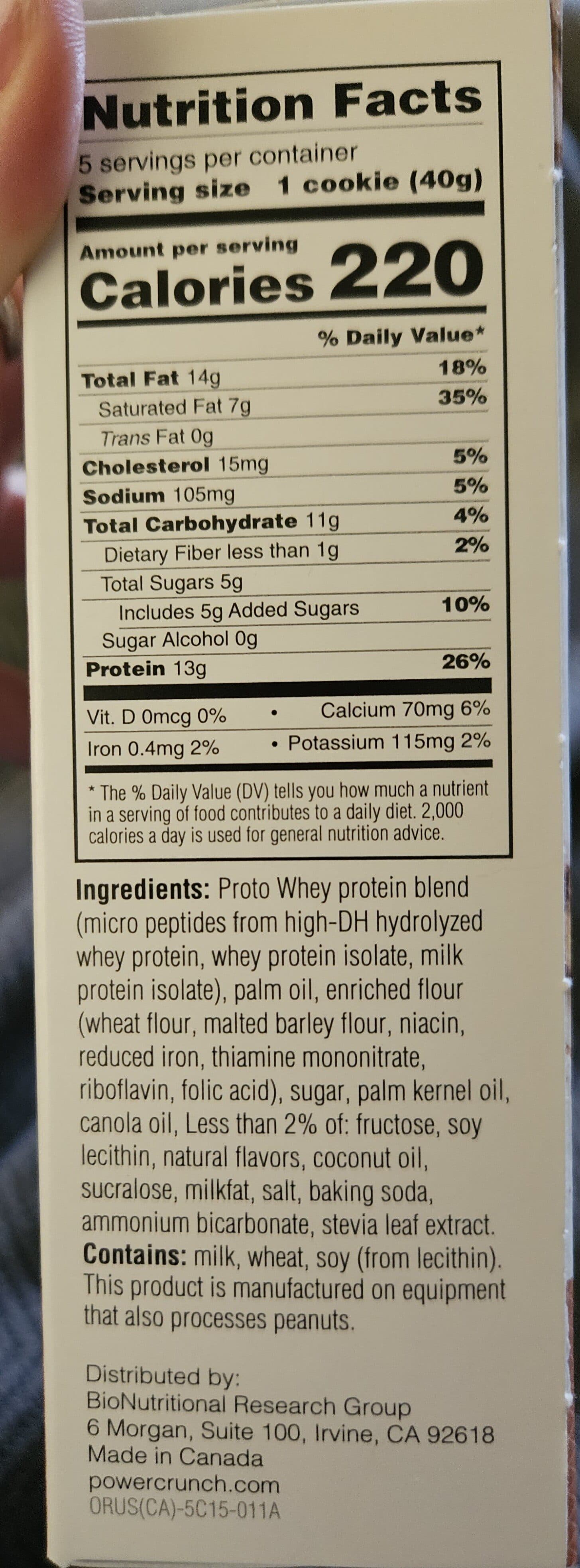 Power Crunch Cinnamon Roll Protein Energy Bar packshot