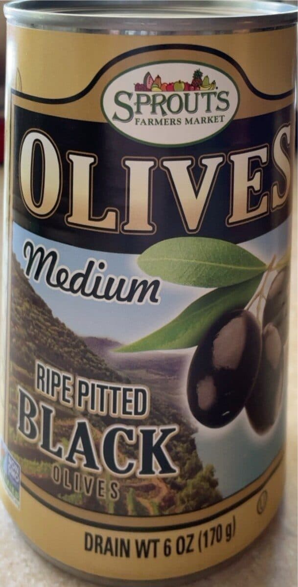 Sprouts Olives Medium Ripe Pitted Black packshot
