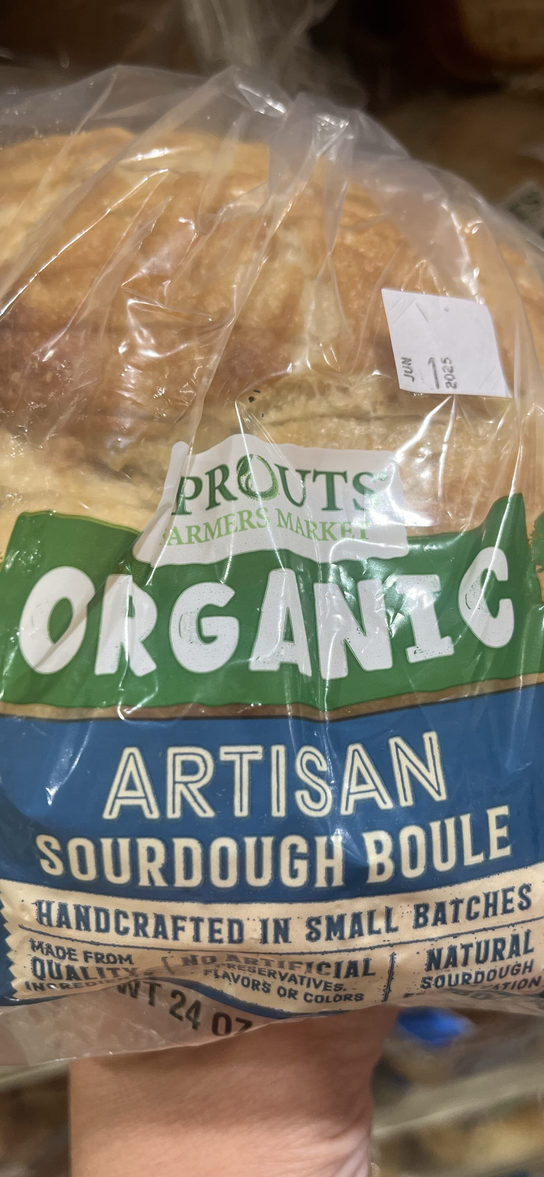 Sprouts Farmers Market Organic Artisan Sourdough Boule packshot
