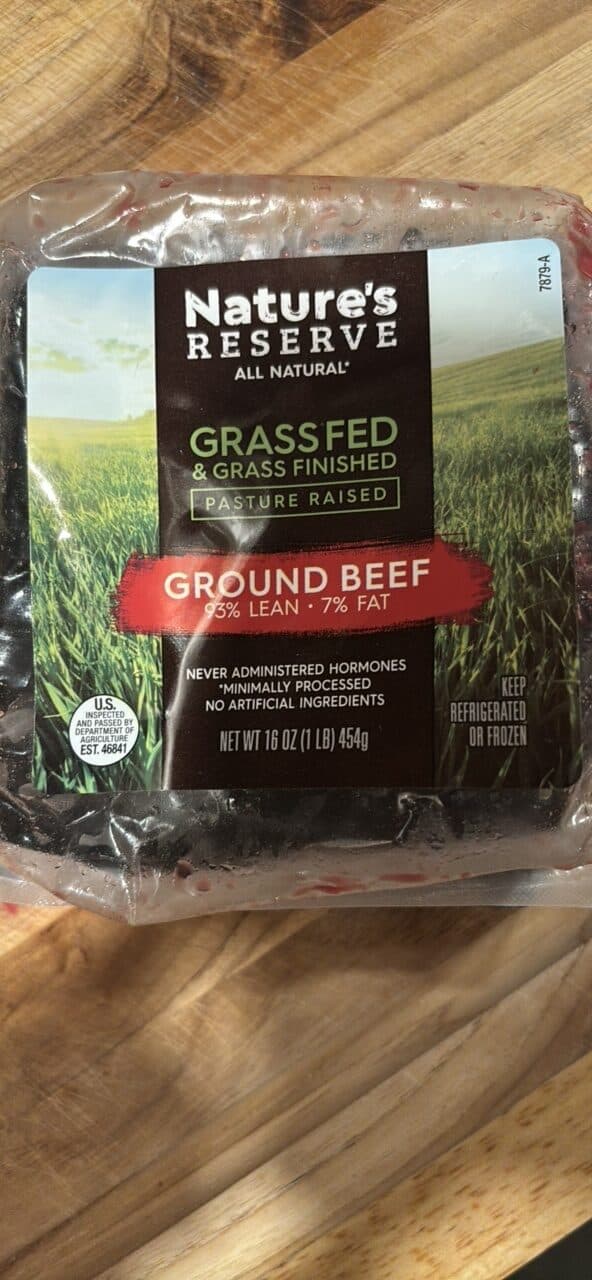 Nature's RESERVE GROUND BEEF packshot