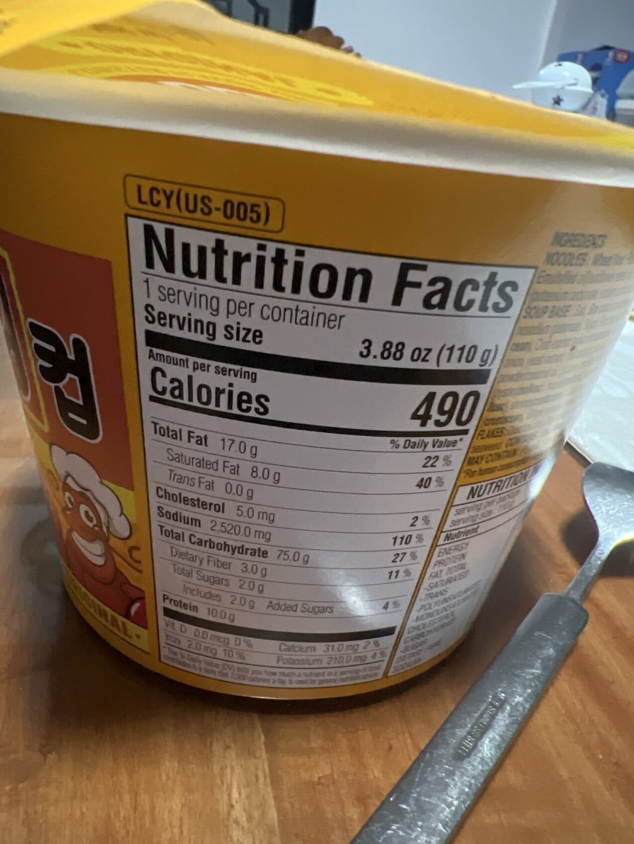 Paldo King noodle packshot