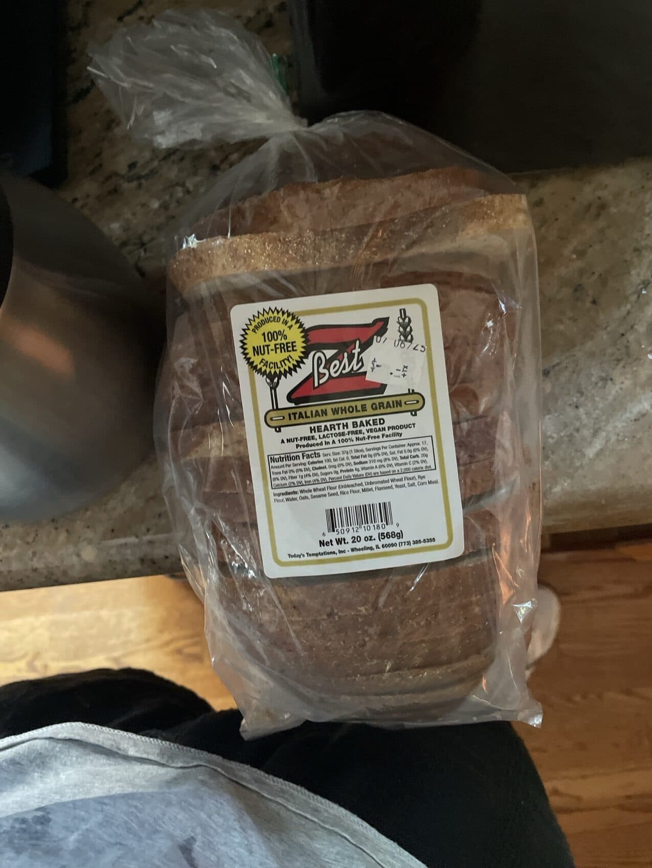 Z-Best Whole Grain Bread packshot