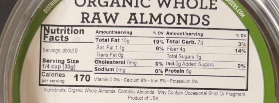 Dsd Merchandisers Organic whole raw almonds packshot
