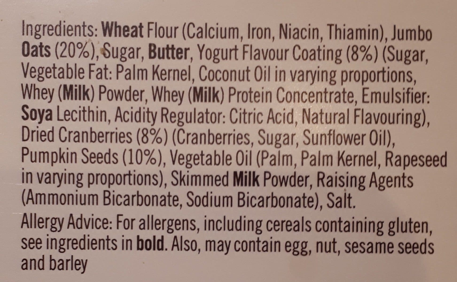 Open Food Facts Oat crumbles packshot