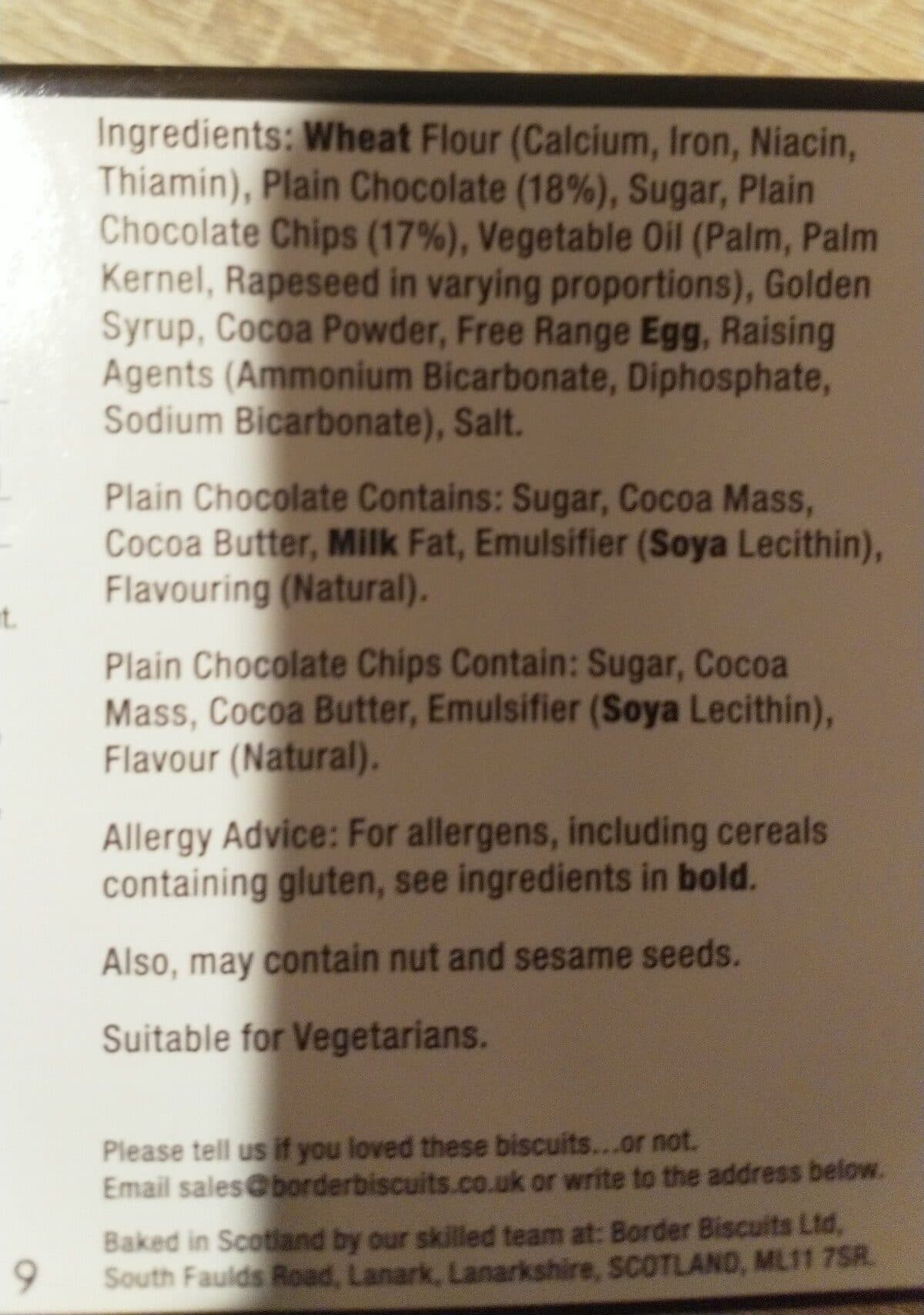 Open Food Facts Border Biscuits - Devilishly Dark Chocolatey Cookies - 150G packshot