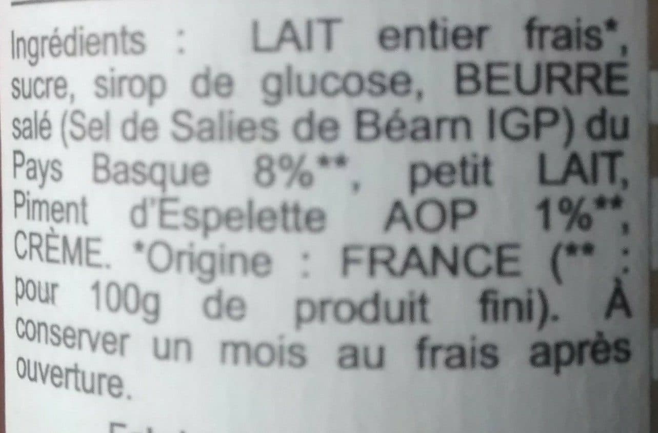 Delaunay Léveillé Caramel piment espelette packshot
