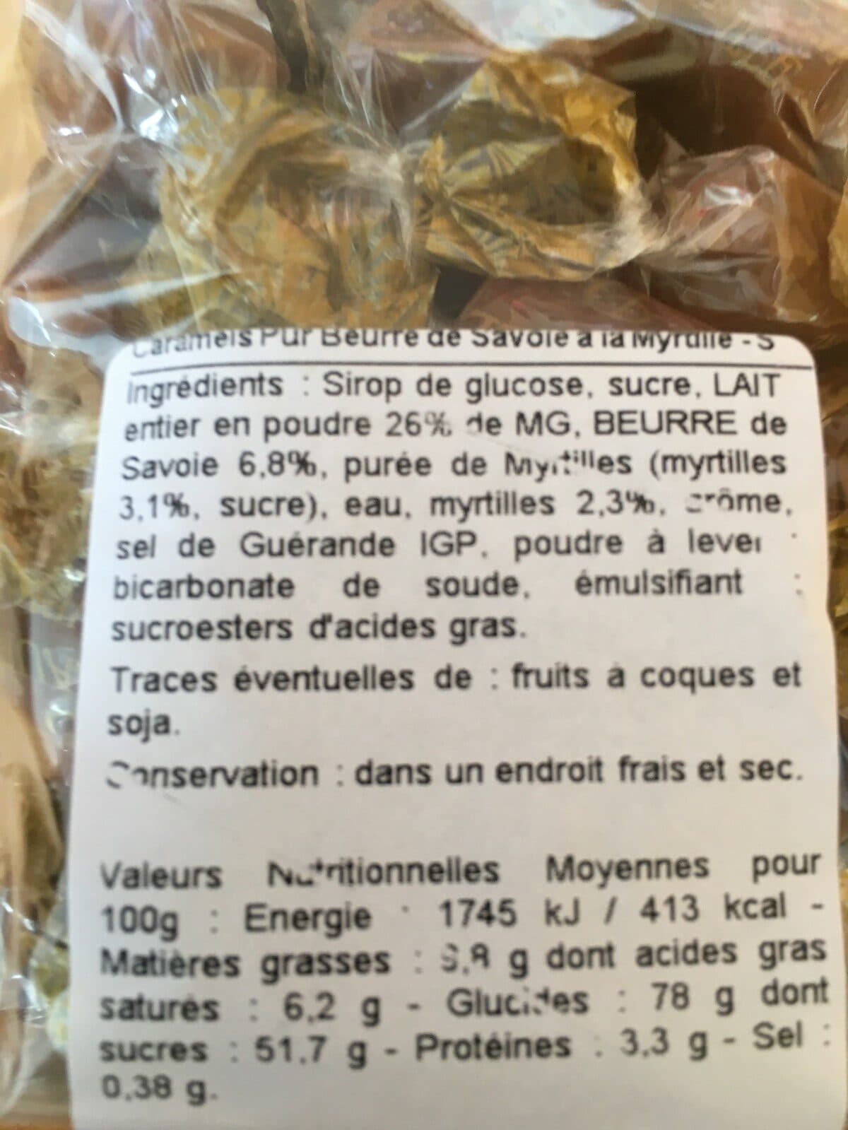 Delaunay Léveillé Caramels myrtille packshot