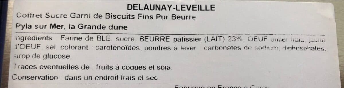 Delaunay Léveillé Biscuit fin packshot