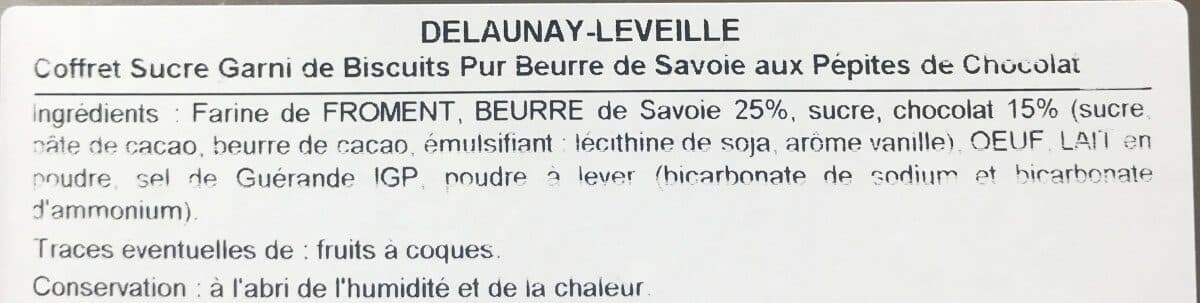 Delaunay Léveillé Biscuits pepitte de chocolat packshot