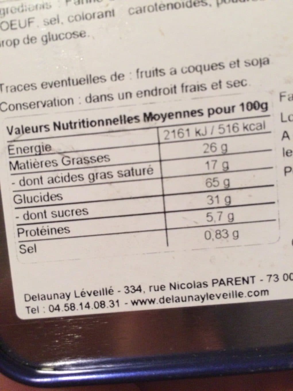 Dellaunay Leveille Biscuits fins packshot