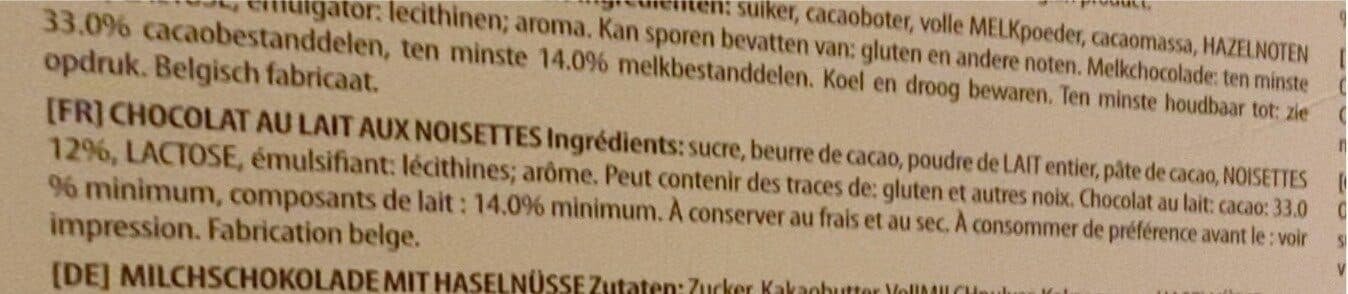 Open Food Facts Milk with hazelnuts packshot