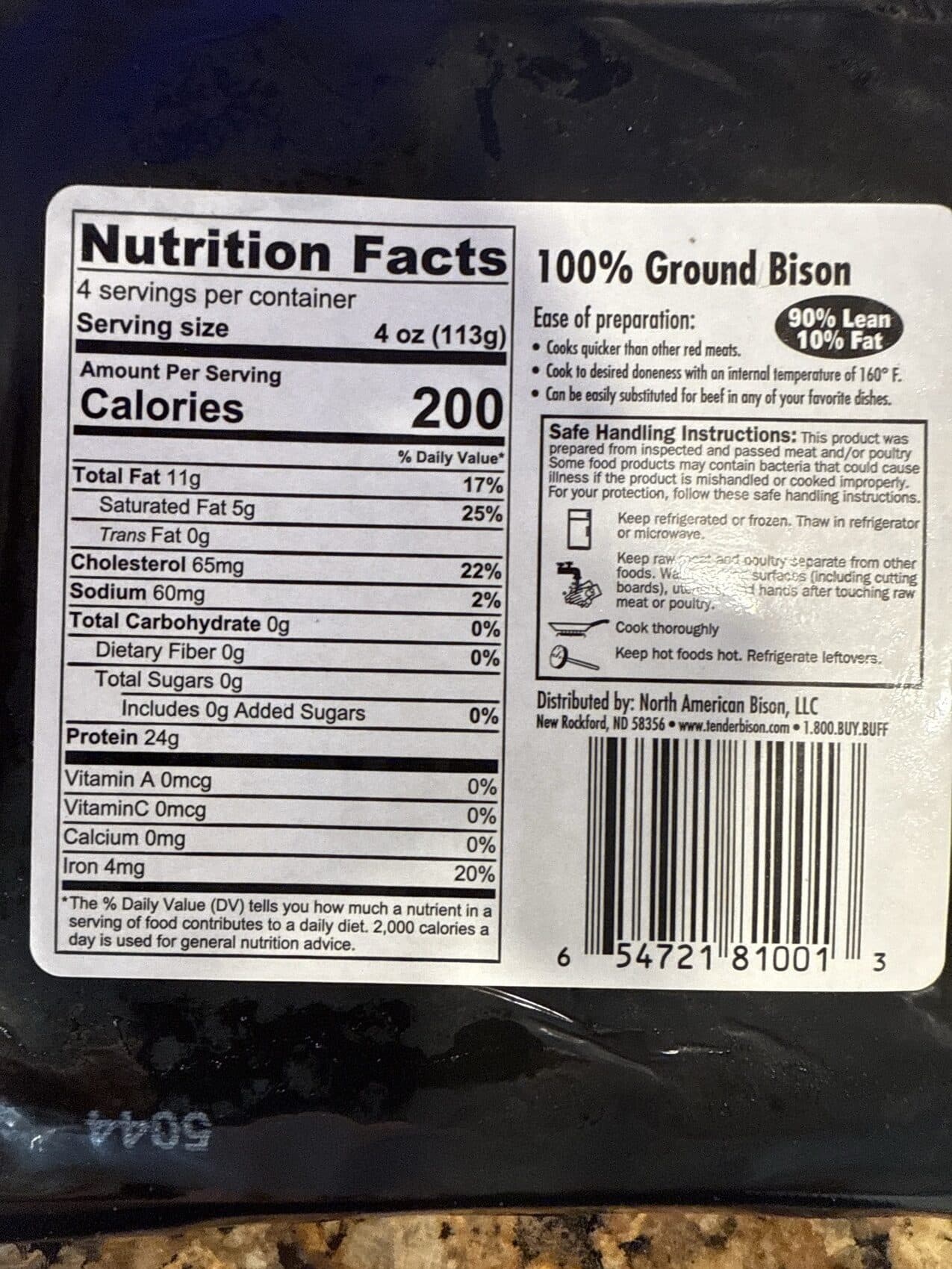 TenderBison GROUND BISON packshot