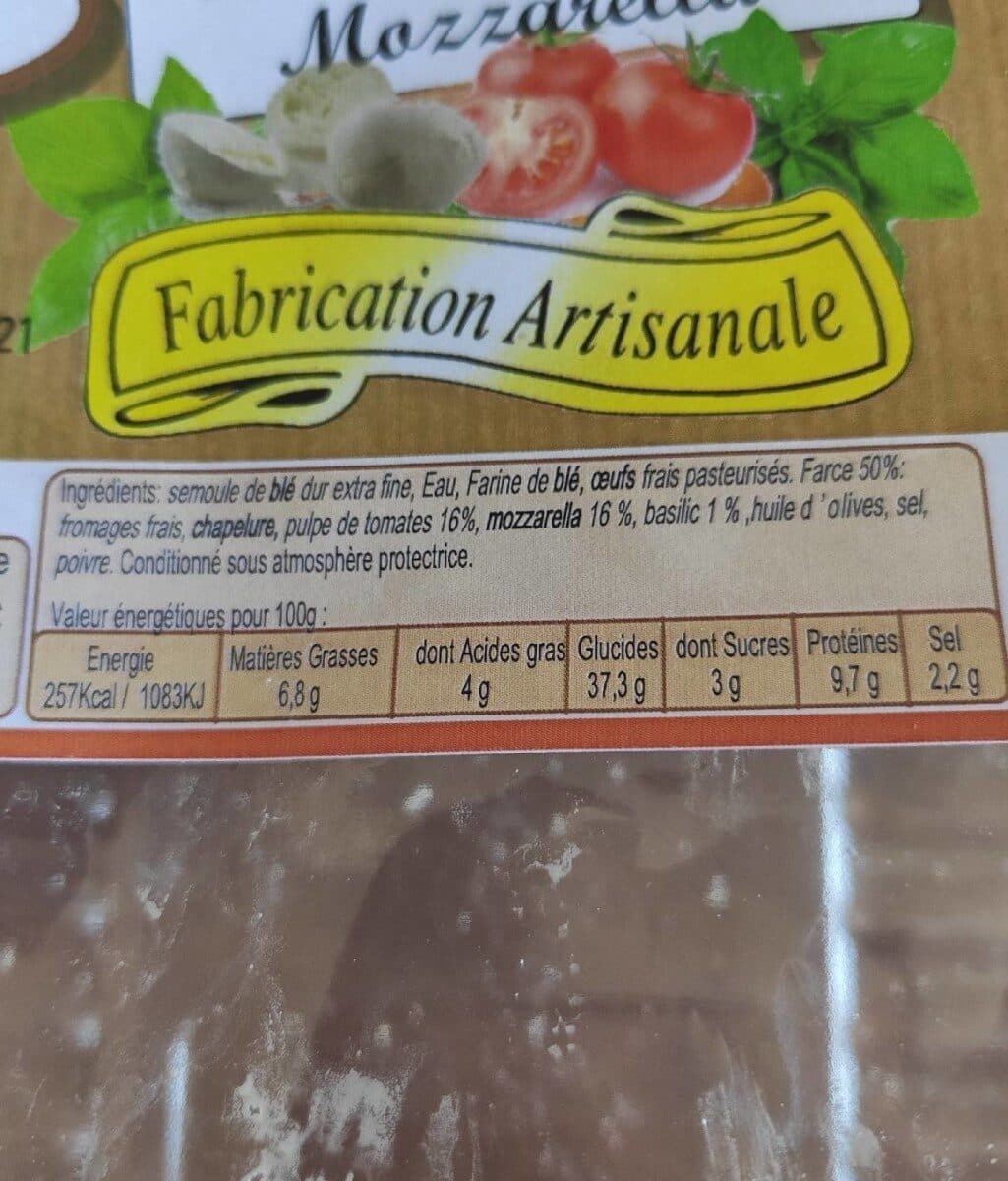 Open Food Facts Raviolis Tomates Basilic Mozzarella packshot