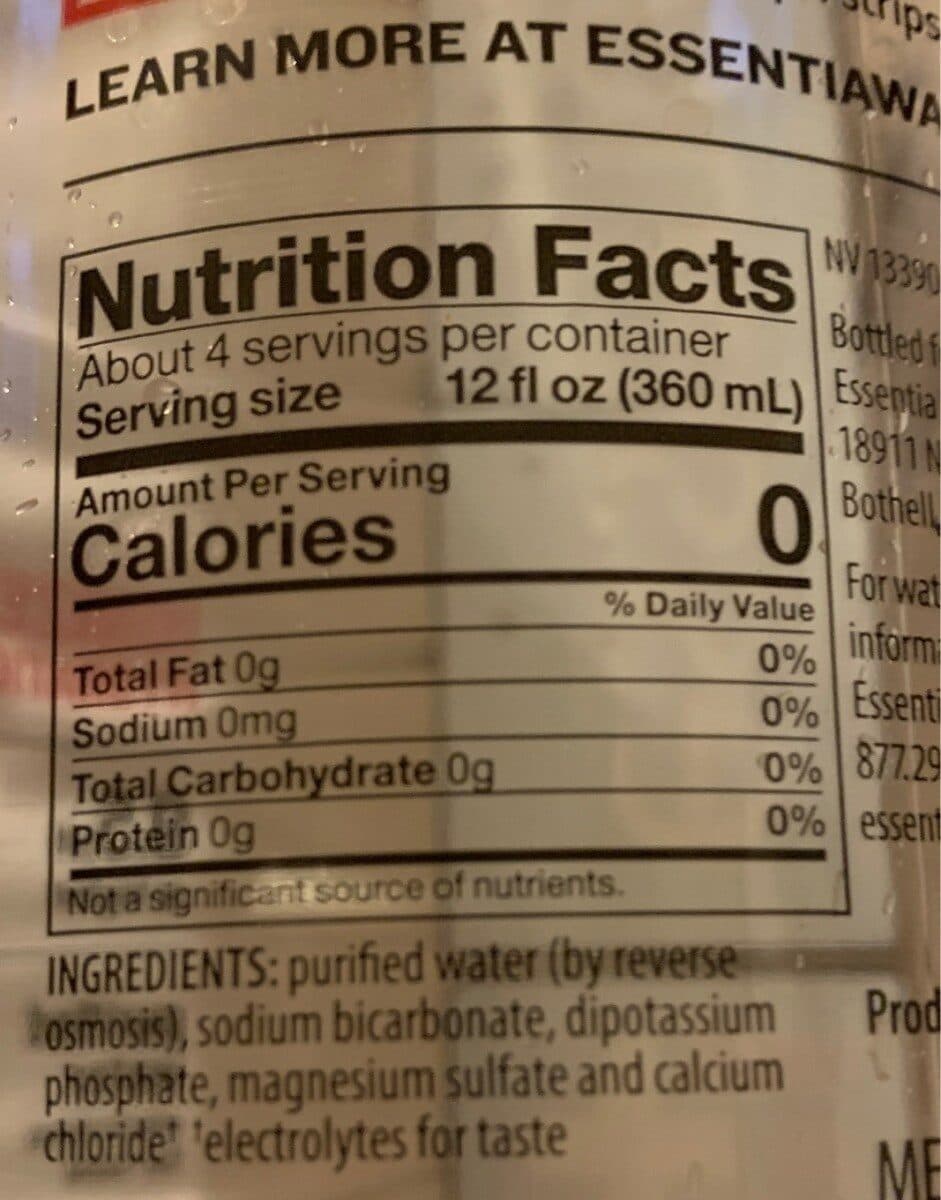 Essentia Essentia hydration perfected water packshot
