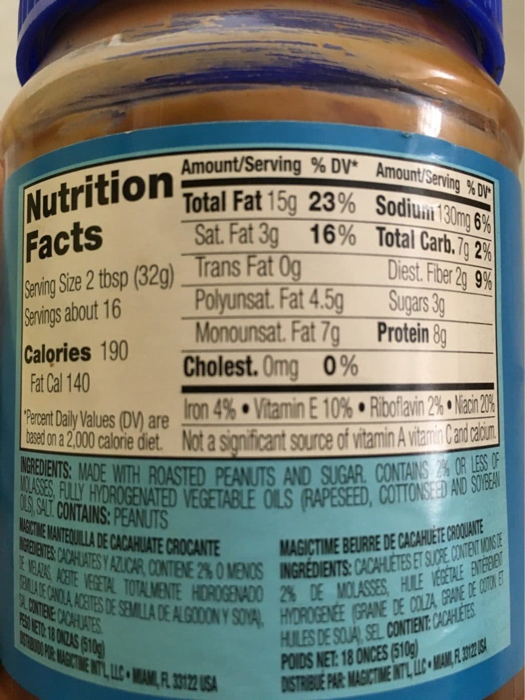 Magic pop Magic Time Crunchy Peanut Butter packshot