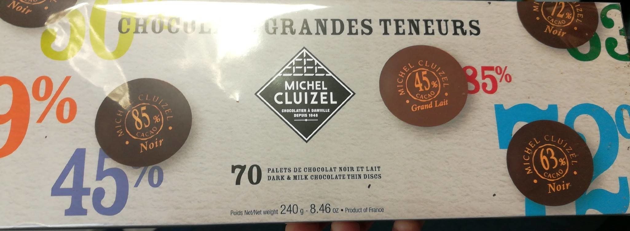Michel cluizel Assortiment De Palets Chocolat Noir Et Lait packshot