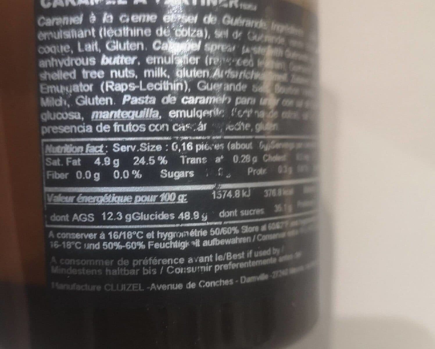 Michel cluzel Caramel à tartiner packshot