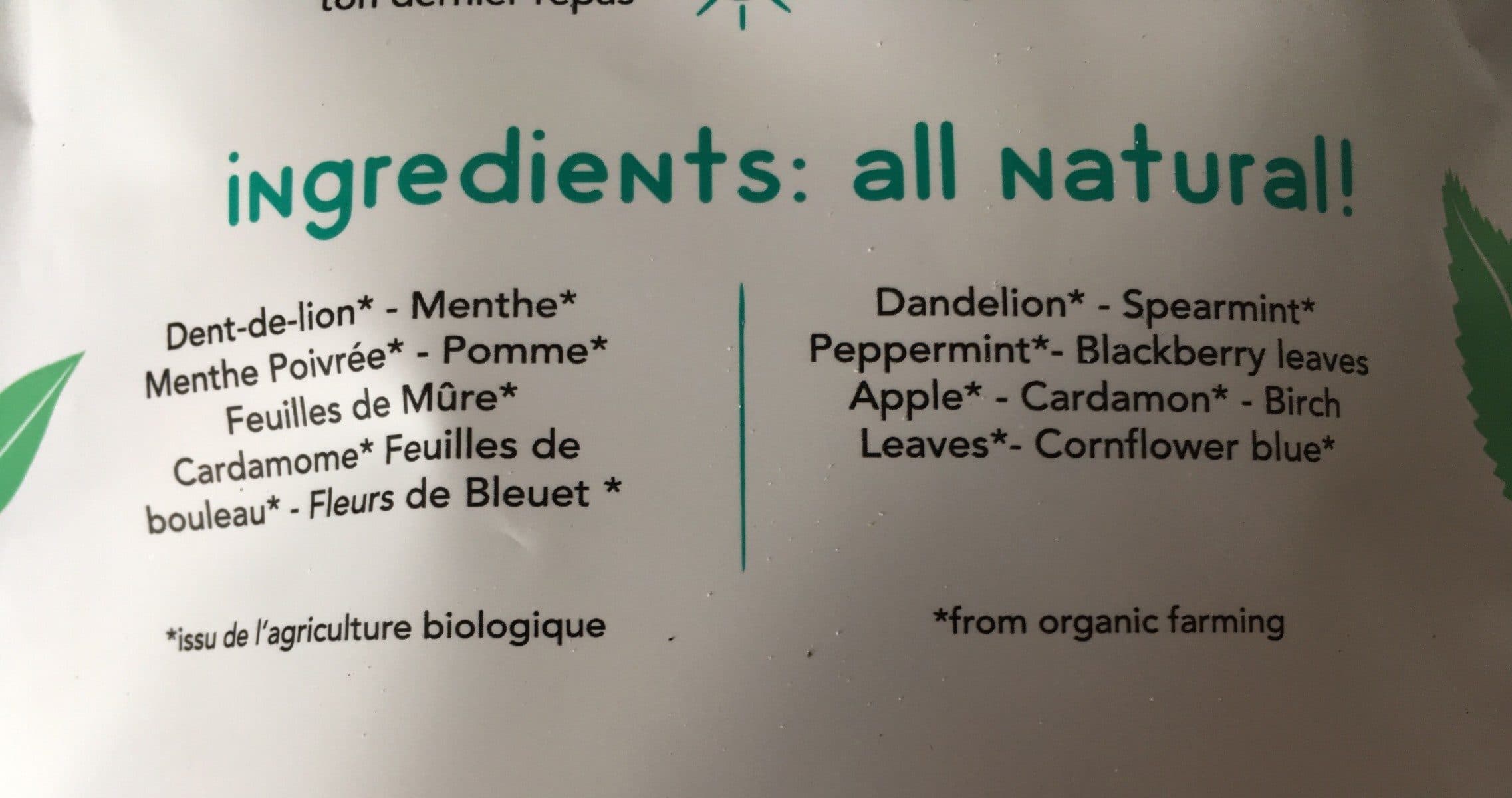 Open Food Facts Panda Tea Night cleanse packshot