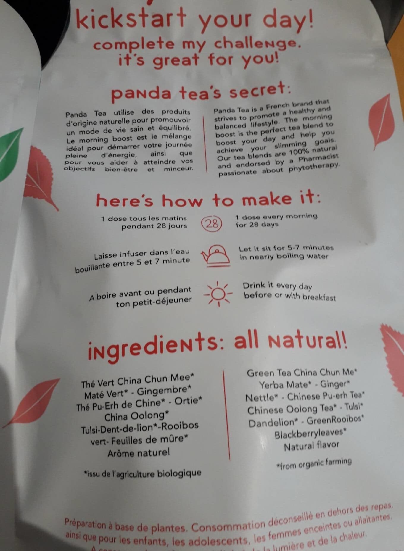 Panda Sas Panda tea packshot