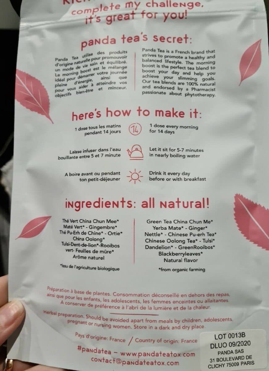 Panda Tea Morning Boost packshot