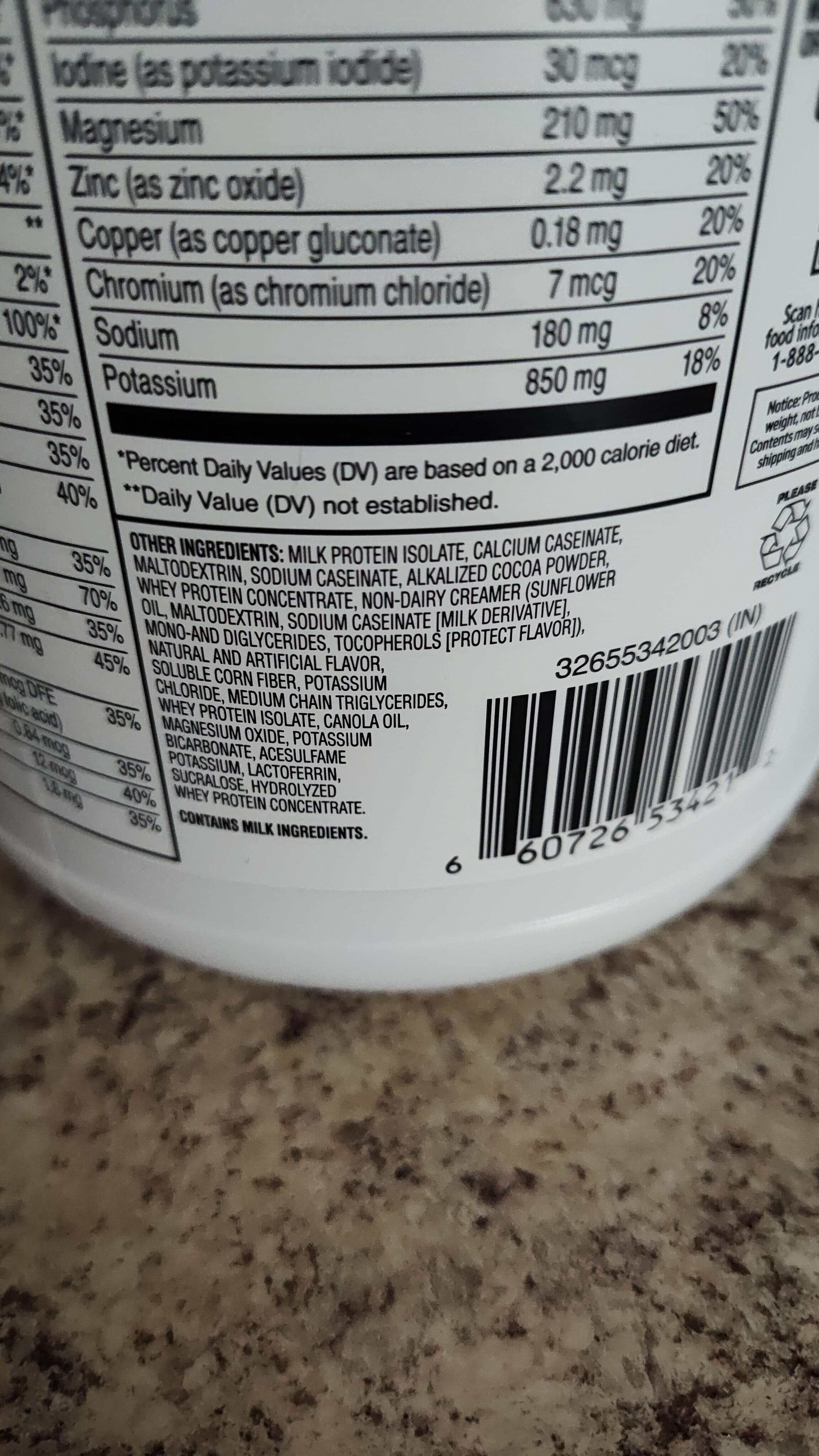 Muscle Milk Protein Powder Supplement packshot