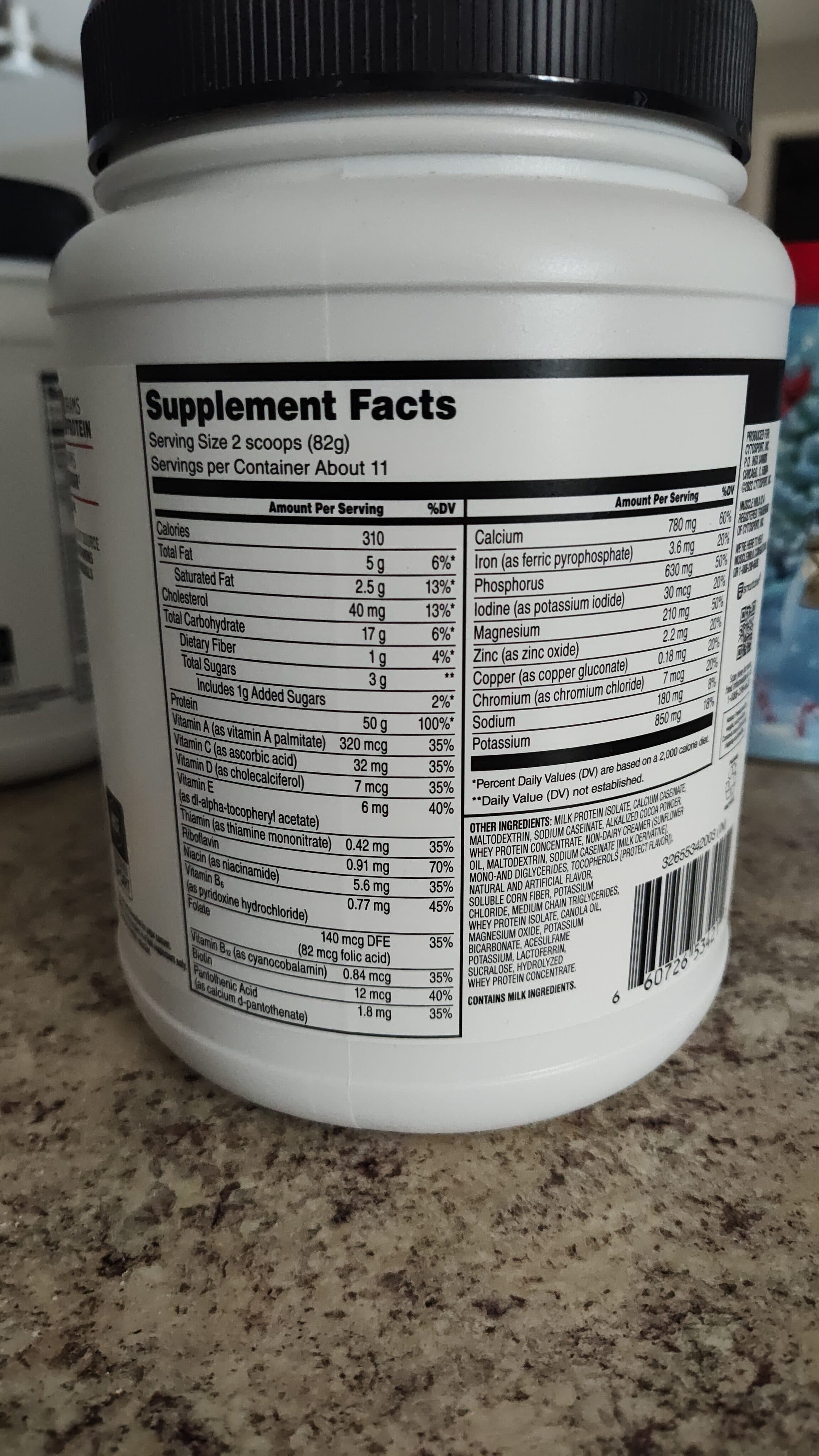 Muscle Milk Protein Powder Supplement packshot