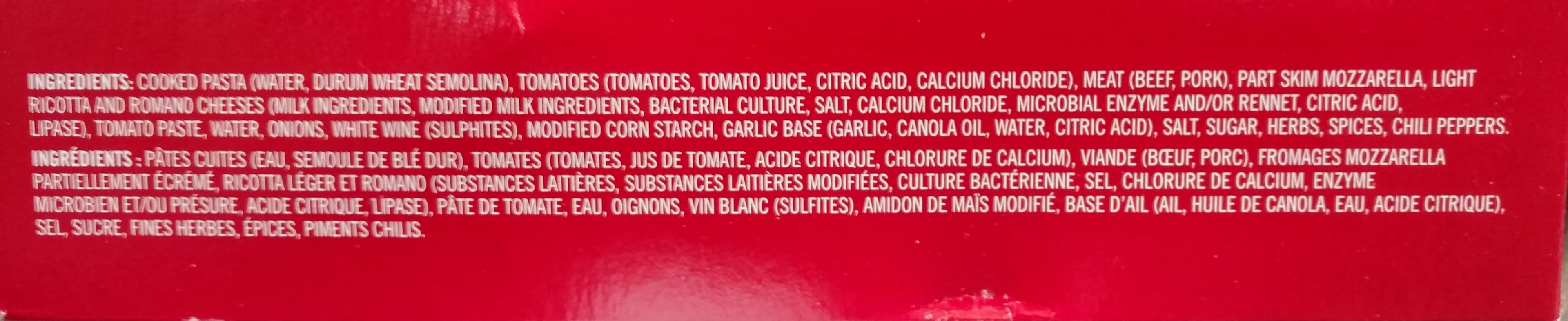 M&M Lasagne suprême style maison packshot