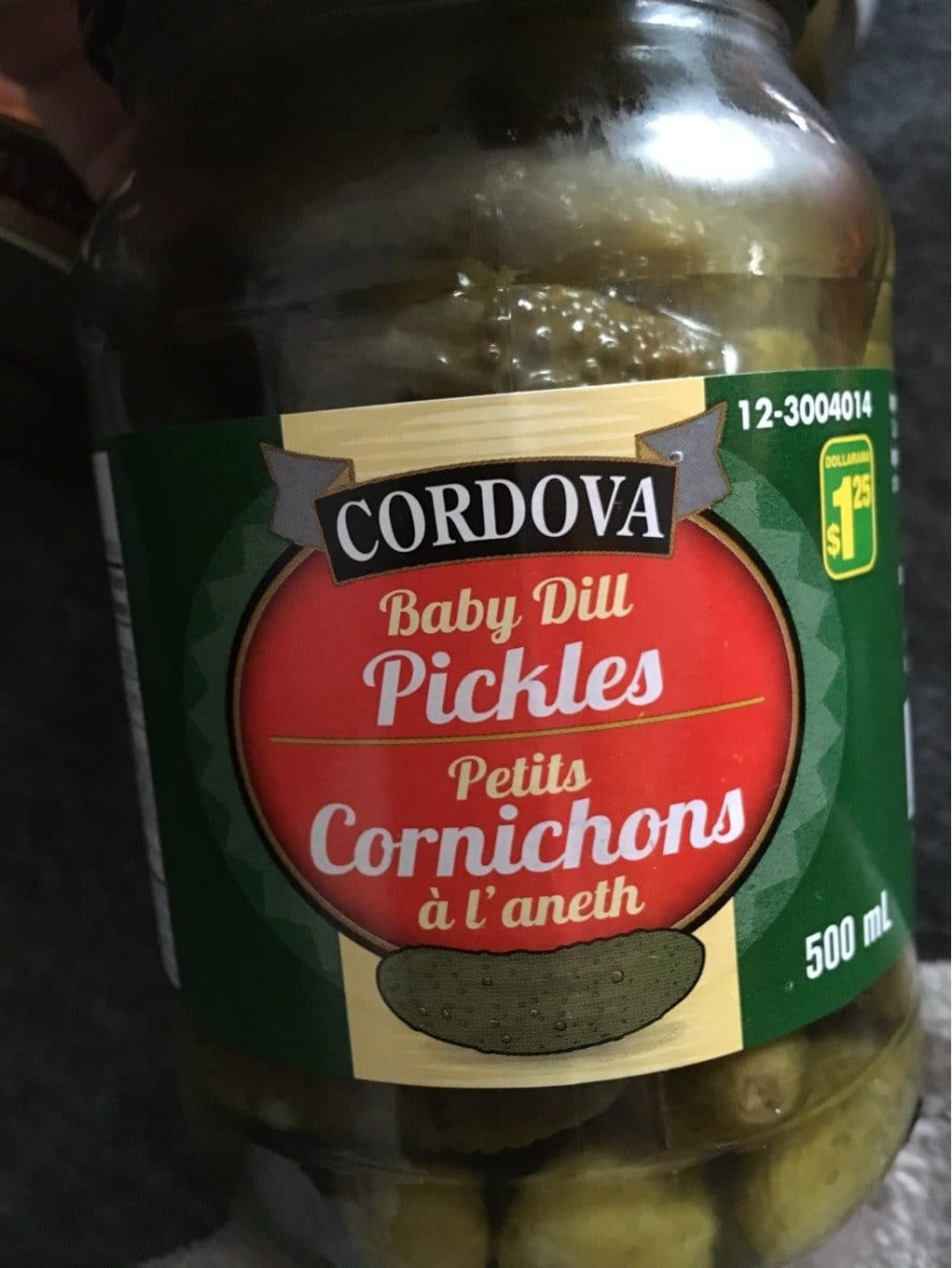 Cordova Cornichons packshot