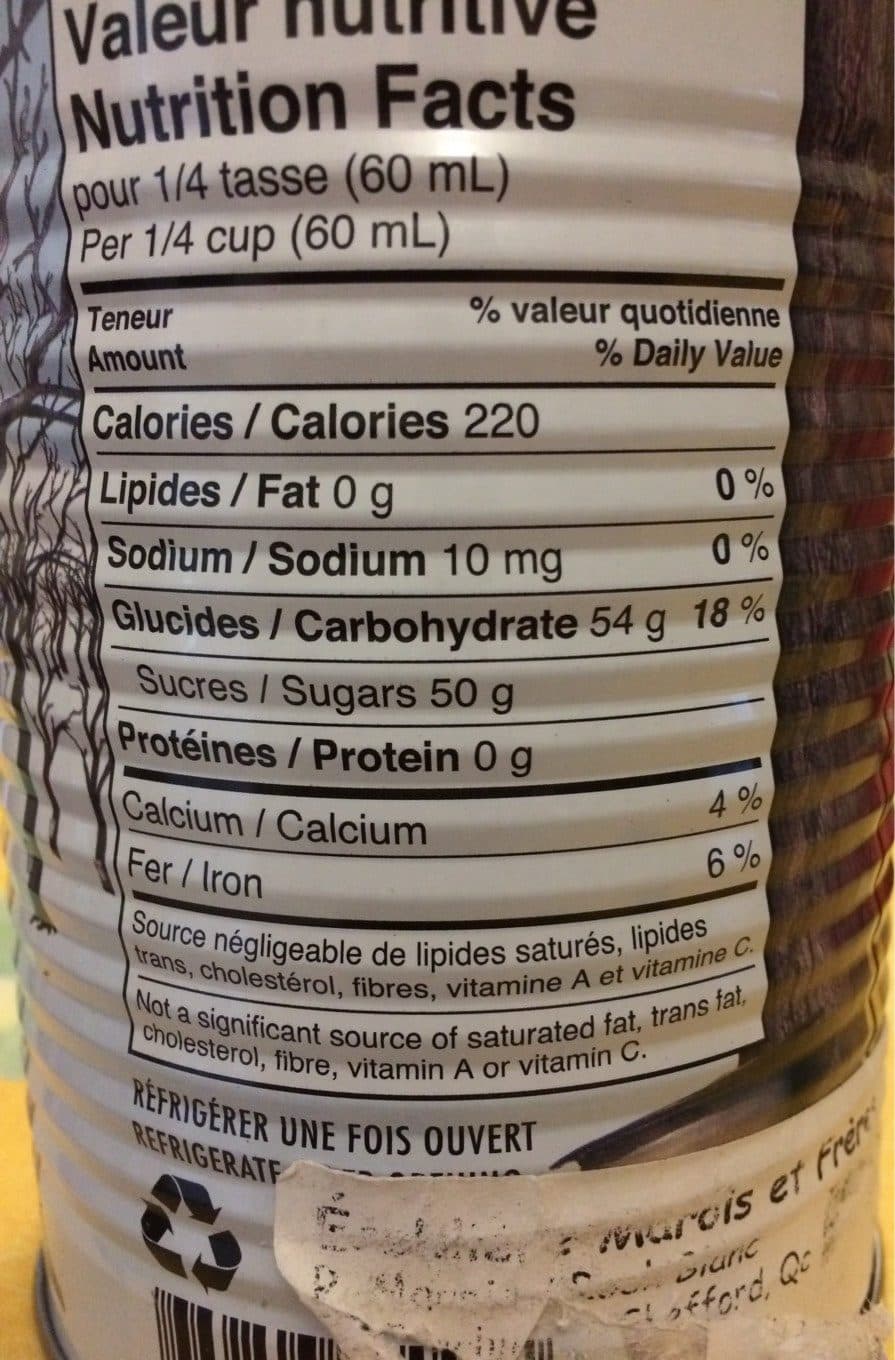 Pur Pure Sirop d’erable packshot