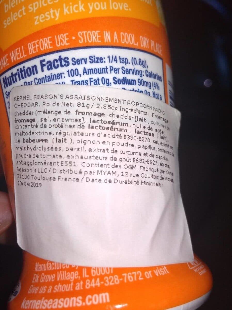 Kernel Season's Llc Kernel seasons nacho cheddar popcorn seasoning imp packshot