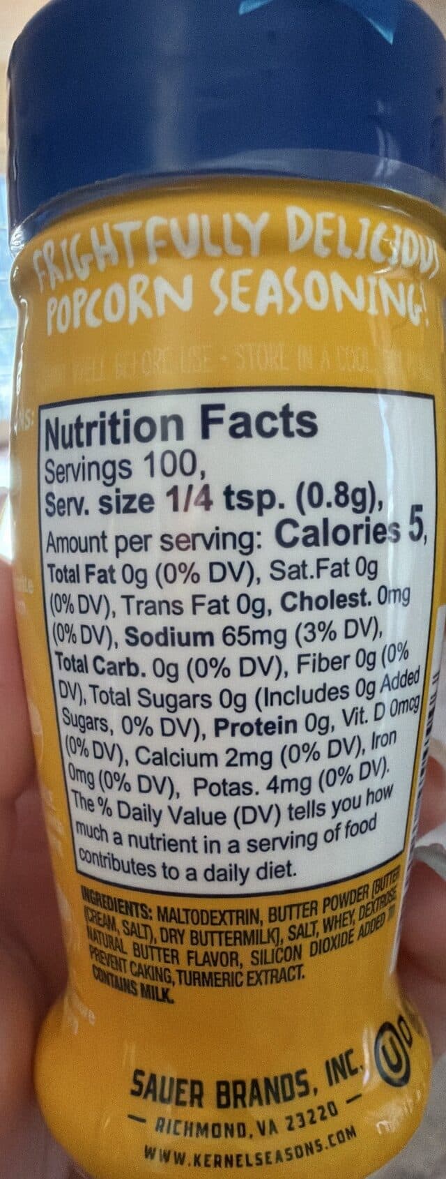 Kernel Season's Llc Butter Popcorn seasoning imp packshot