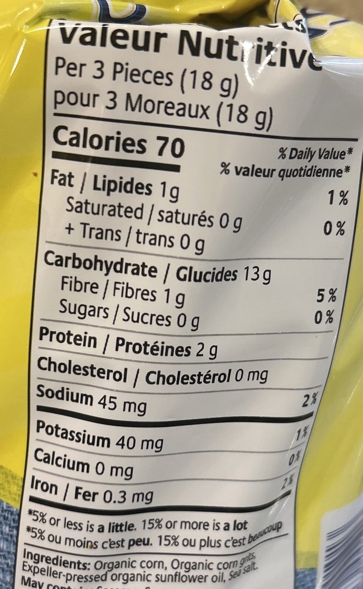 Real foods Organic Corn Thins - Original packshot
