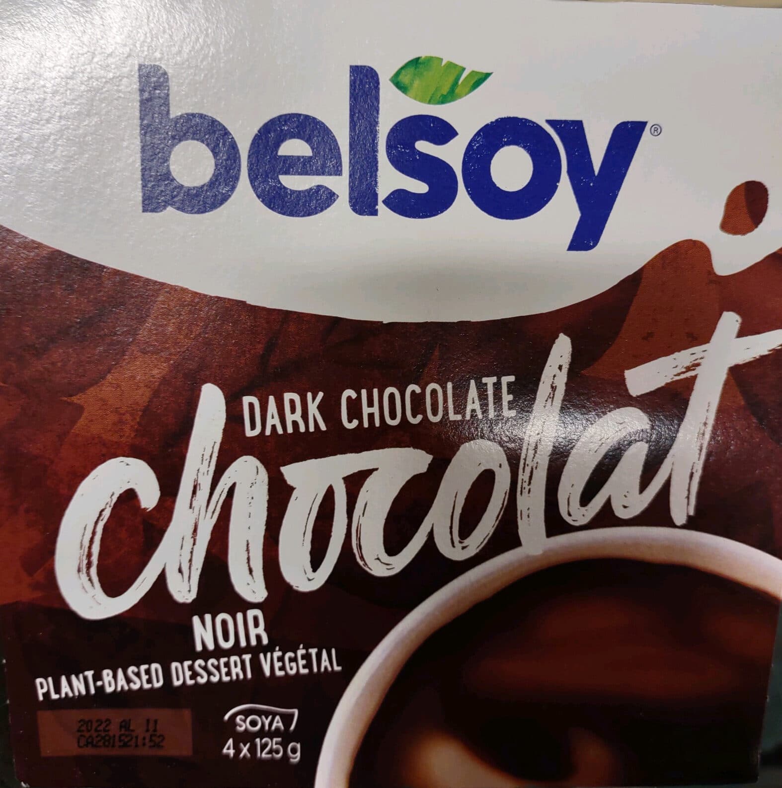 Belsoy Dessert végétal chocolat noir packshot