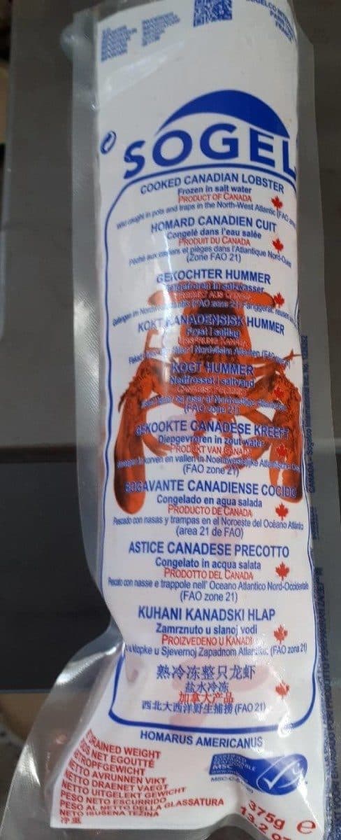 Open Food Facts Homard canadien cuit packshot