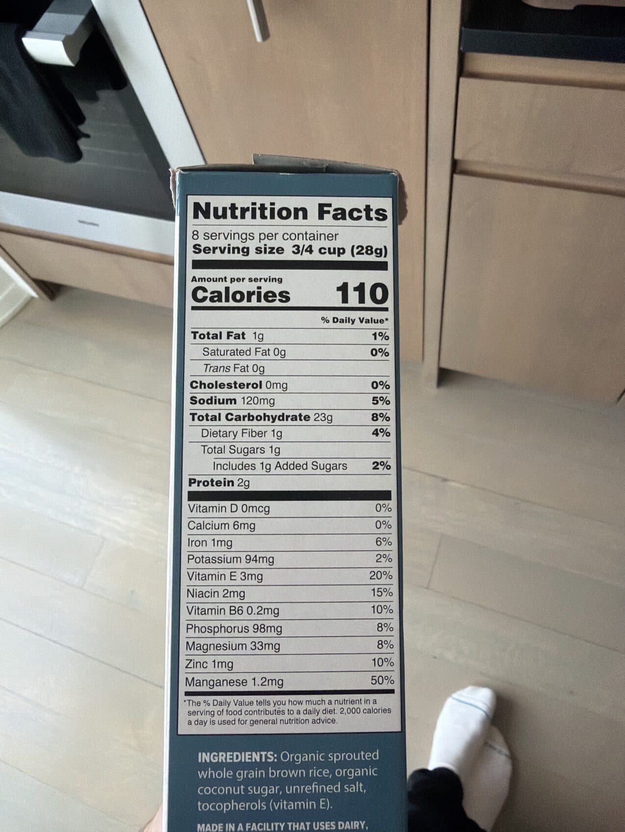 One Degree Organic Foods Sprouted Brown Rice Crisps packshot