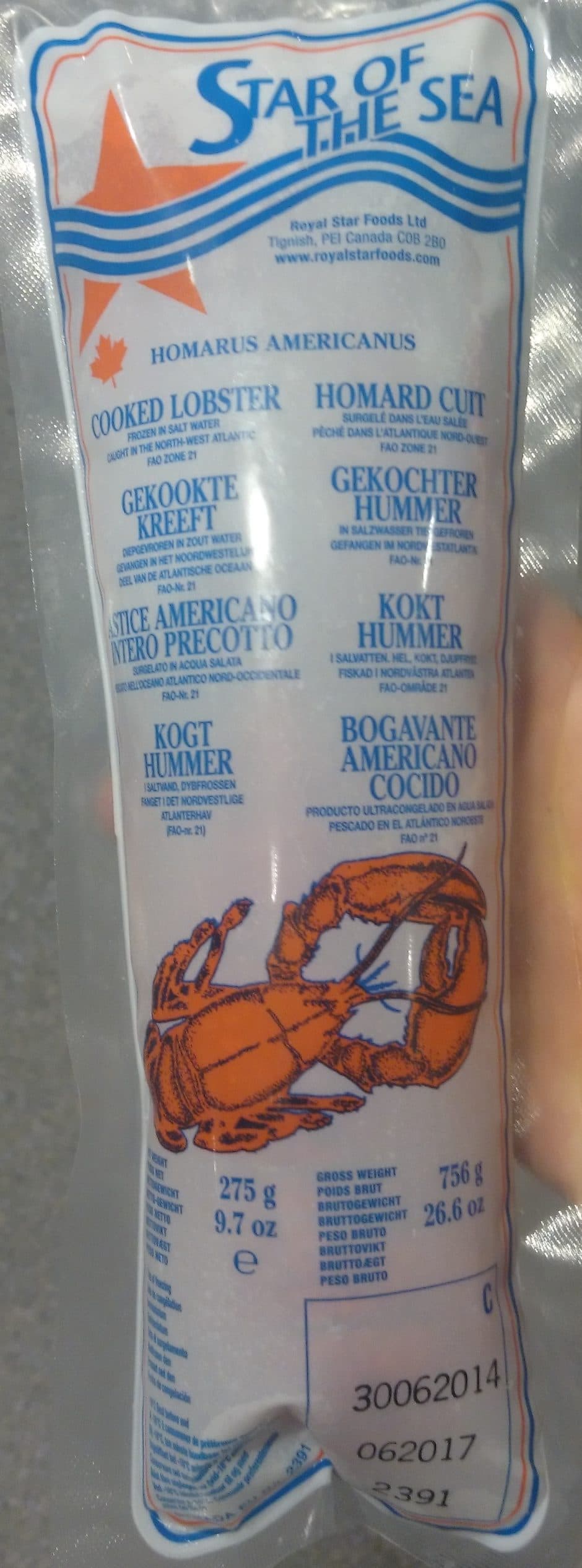 Frial S.A.S. Homard Cuit packshot