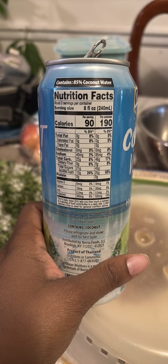 Caribbean Rhythms Coconut Water with Pulp packshot