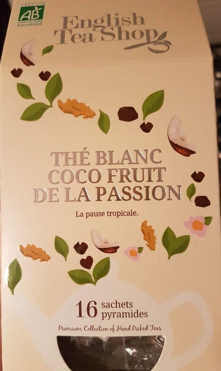 English Tea Shop Thé blanc coco fruit de la passion packshot