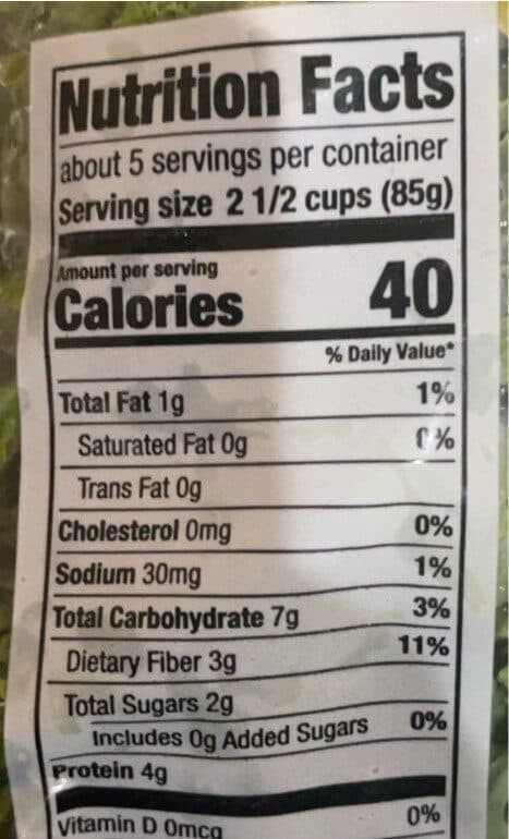 Organic Marketside Green kale packshot