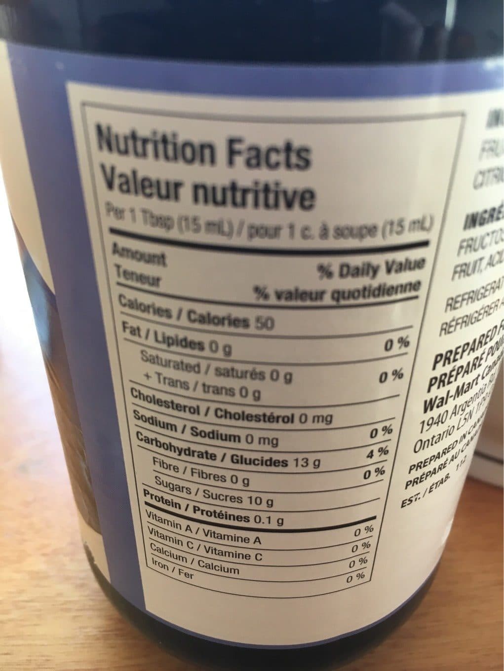 Great Value Pure blueberry jam packshot