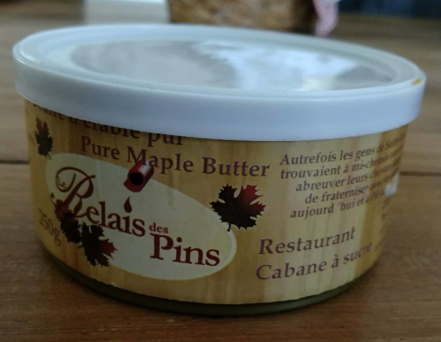 Relais des Pins Beurre d'érable pur packshot