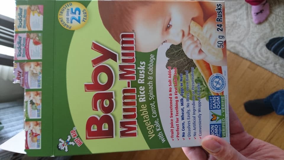 MUM-MUM Vegetable Rice Rusks With Kale, Carrot, Spinach & Cabbage packshot