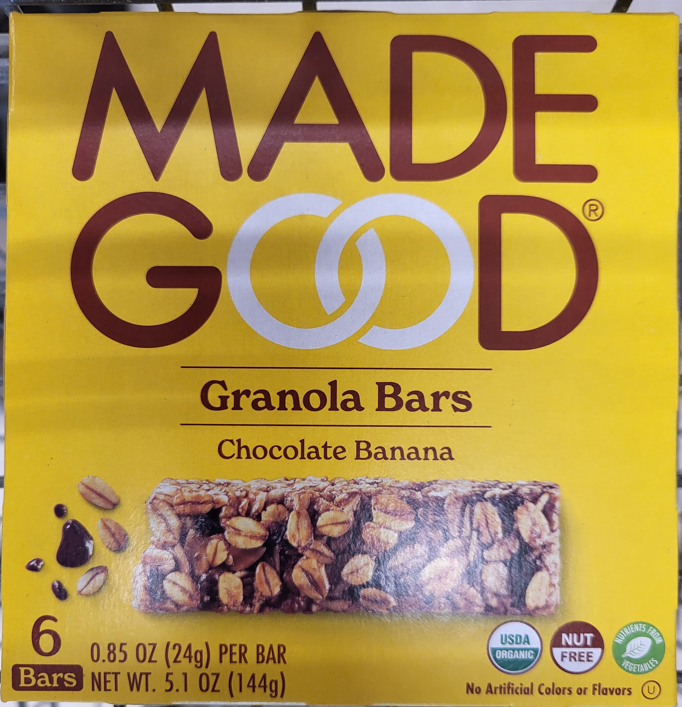 Made Good Made Good Granola Bars Chocolate Banana packshot