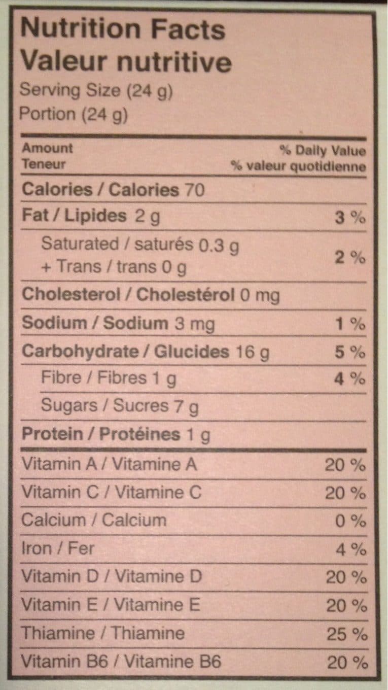 Made Good Barres granola Canneberge érable packshot