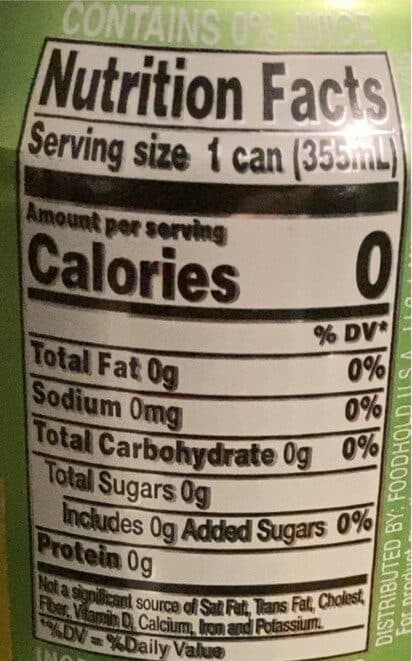 Ahold lemon lime seltzer packshot