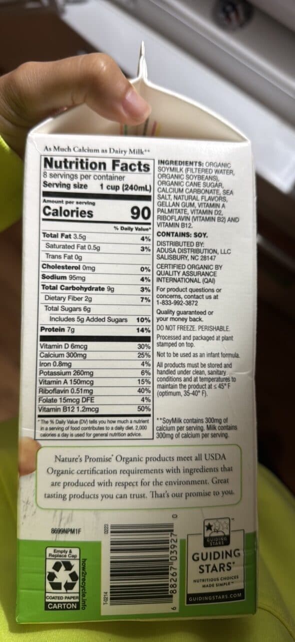 Nature's Promise Organic Soymilk Original packshot