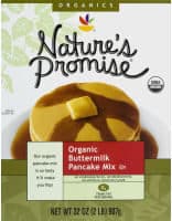 Nature's Promise Organic buttermilk pancake mix packshot